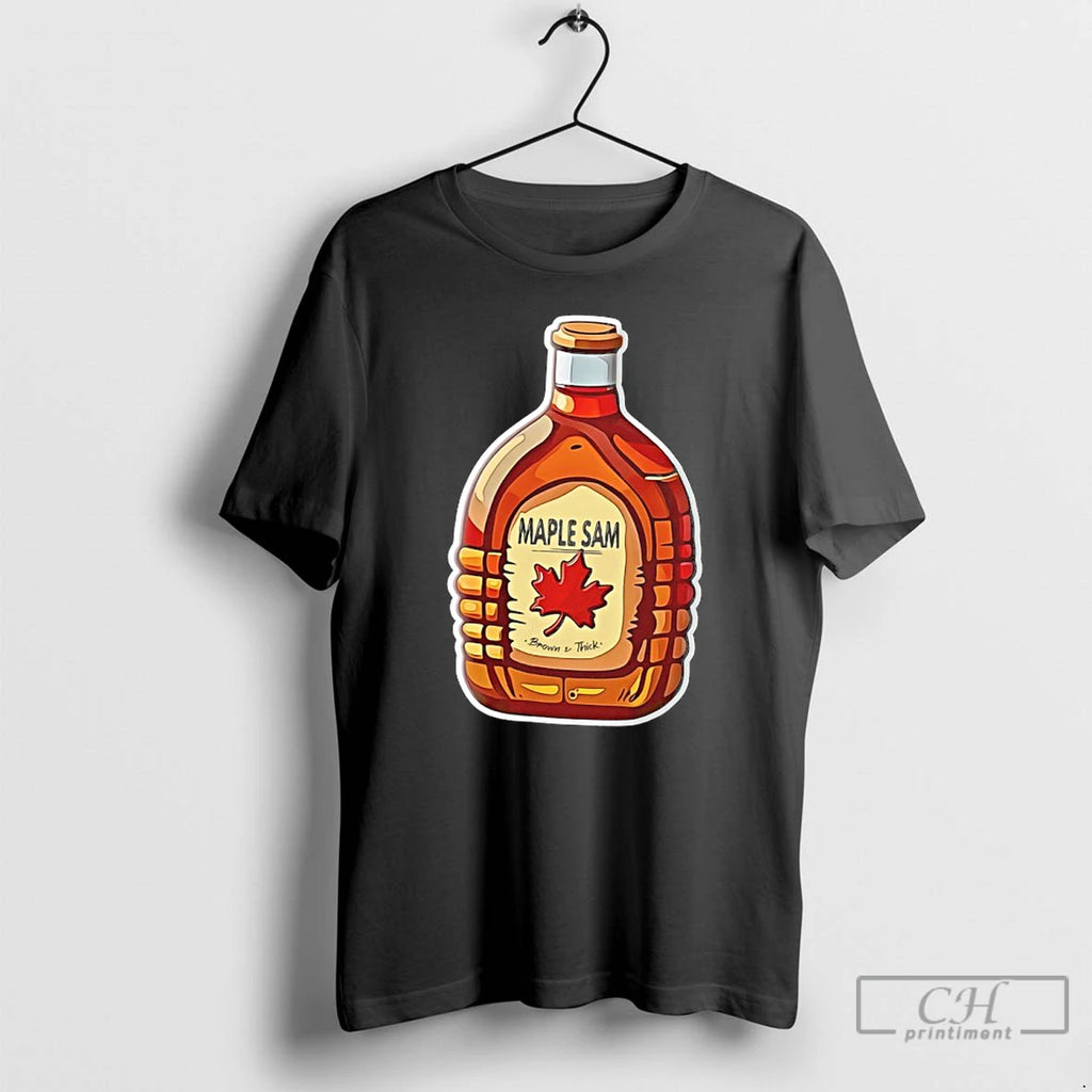 Premium Maple Sam Brown And Thick T Shirts