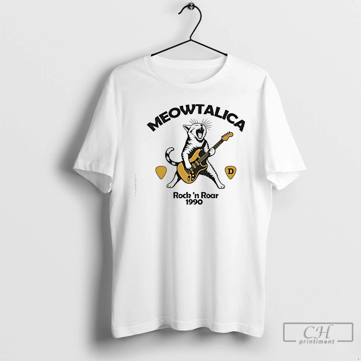 Premium Meowtalica D Rock N Roar 1990 T-Shirts, Hoodie, Sweatshirt | TeeBloomCo.com