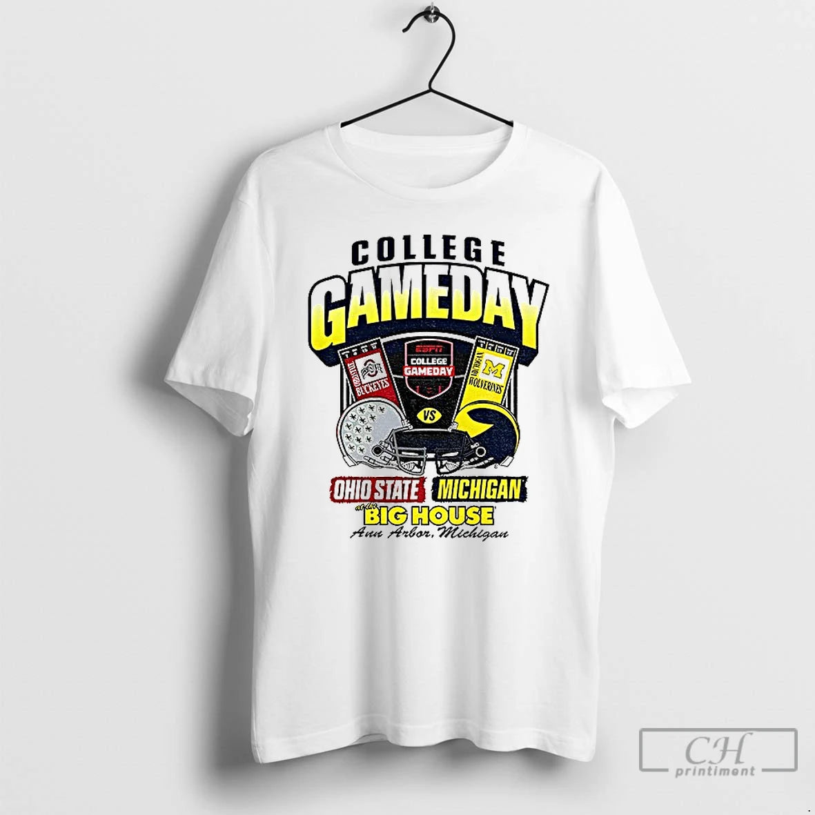 Premium Michigan Wolverines Ivory College Gameday Vs Ohio State Big House T-Shirts, Hoodie, Sweatshirt | TeeBloomCo.com