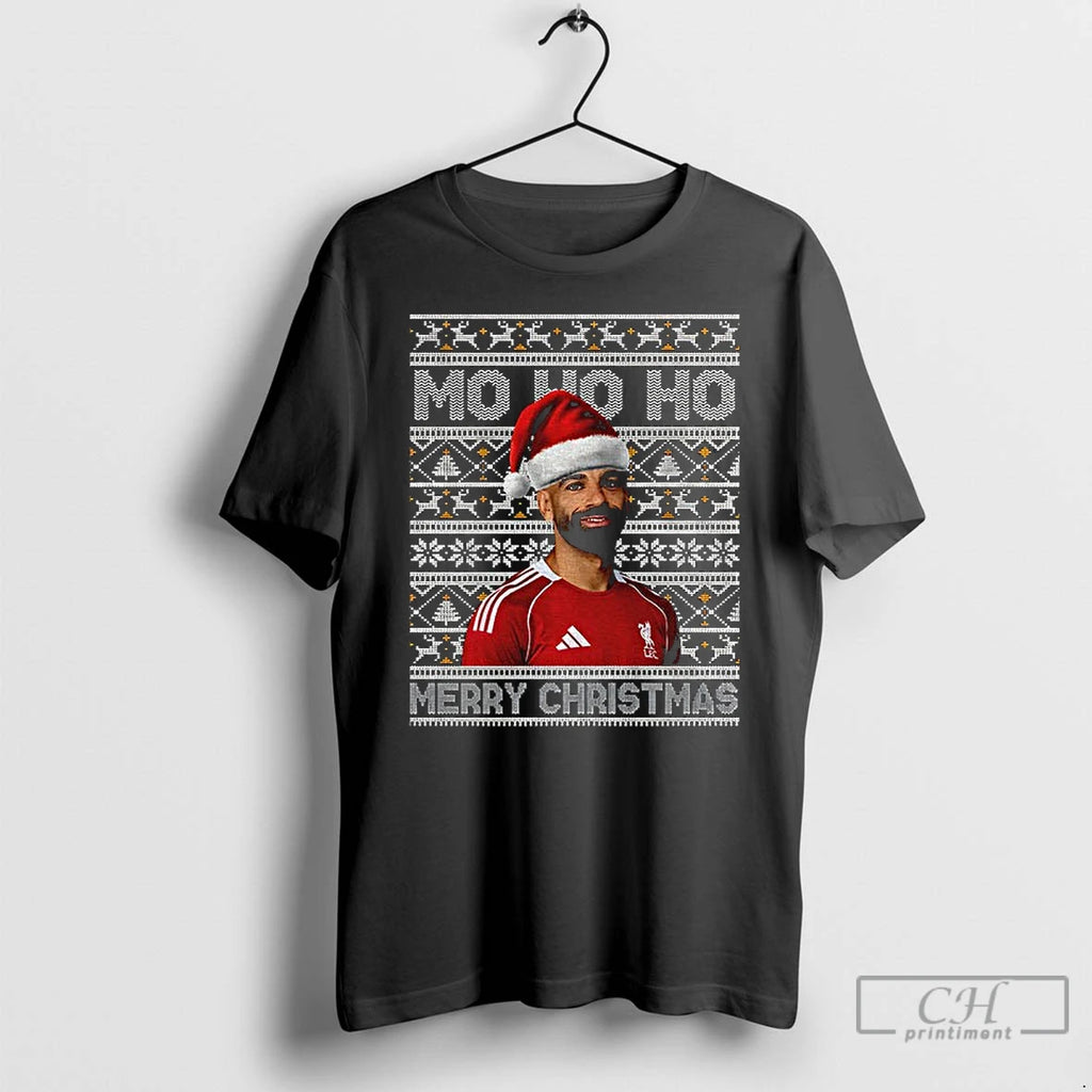 Premium Mohamed Salah Liverpool Fc Santa Hat Mo Ho Ho Merry Christmas T Shirts Sweater Hoodie, Sweatshirt | TeeBloomCo.com
