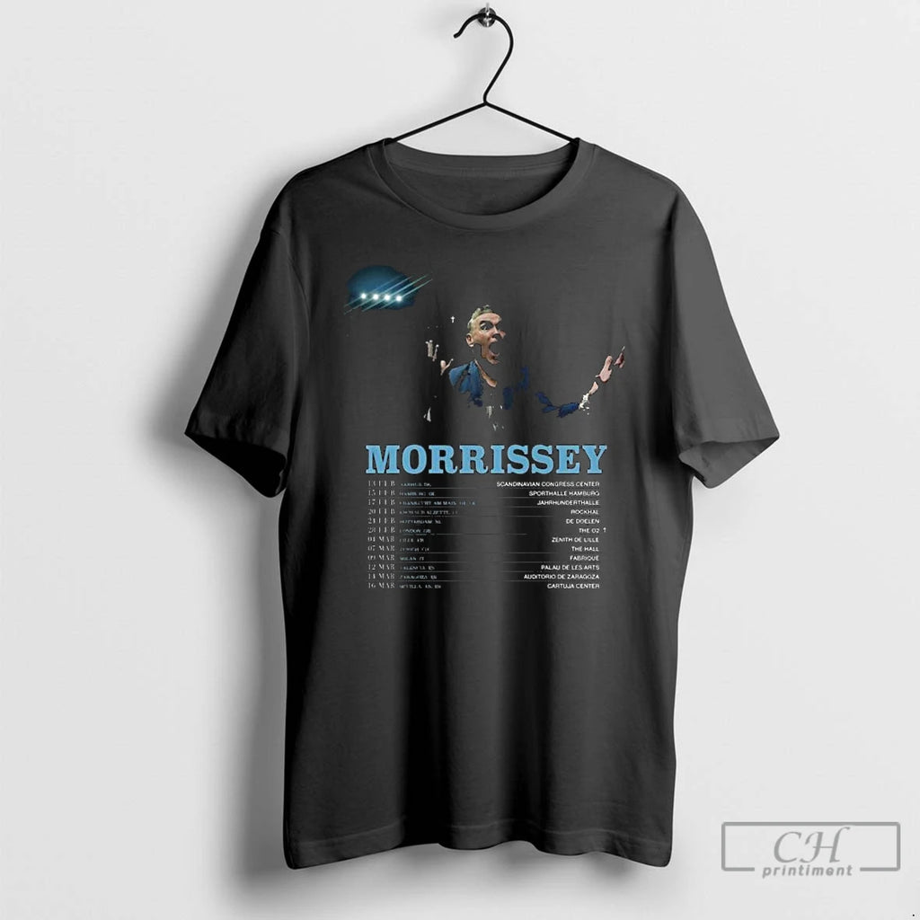 Premium Morrissey Live Across Europe Tour 2026 T-Shirts, Hoodie, Sweatshirt | TeeBloomCo.com
