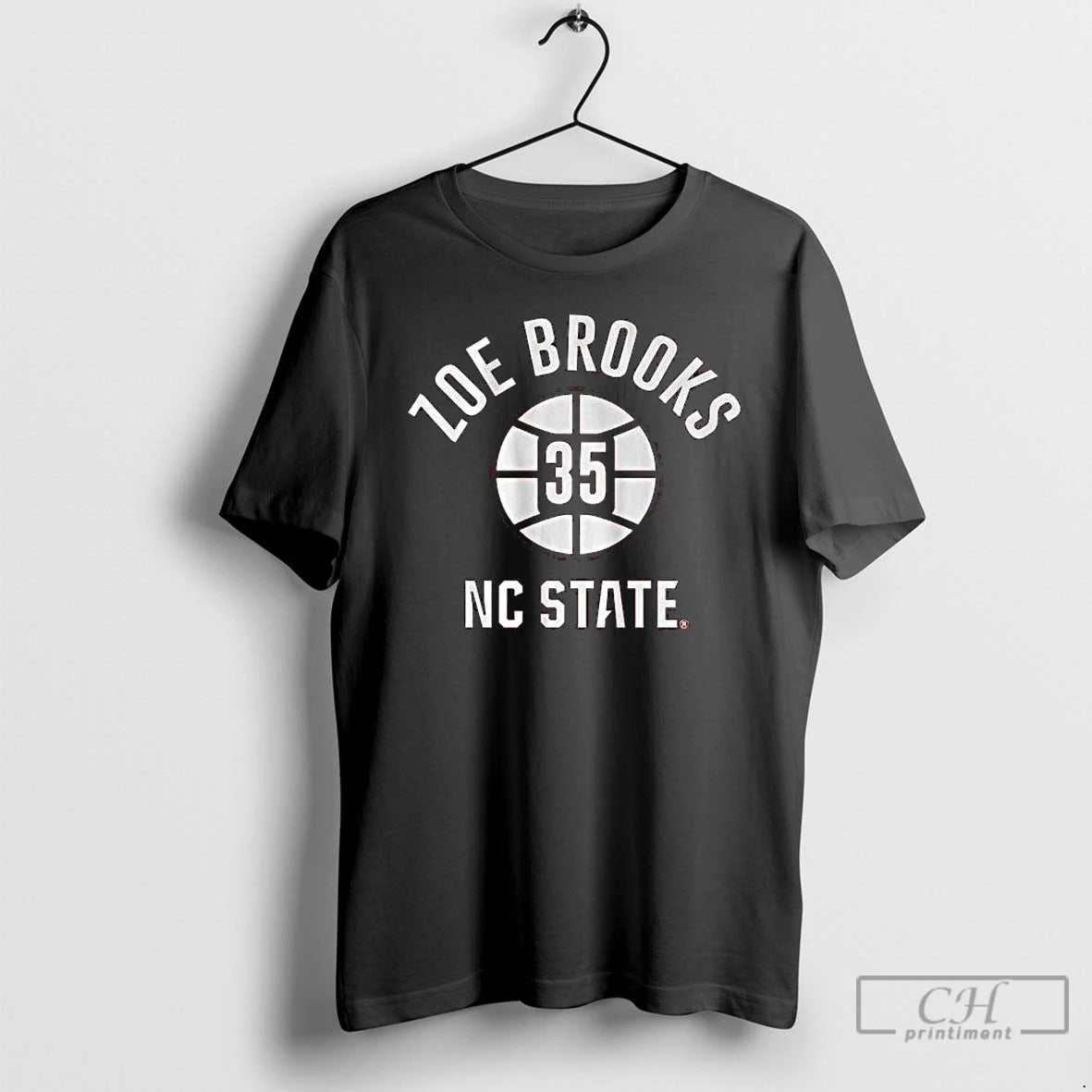 Premium Nc State Basketball Zoe Brooks Name Number Ball T-Shirts, Hoodie, Sweatshirt | TeeBloomCo.com