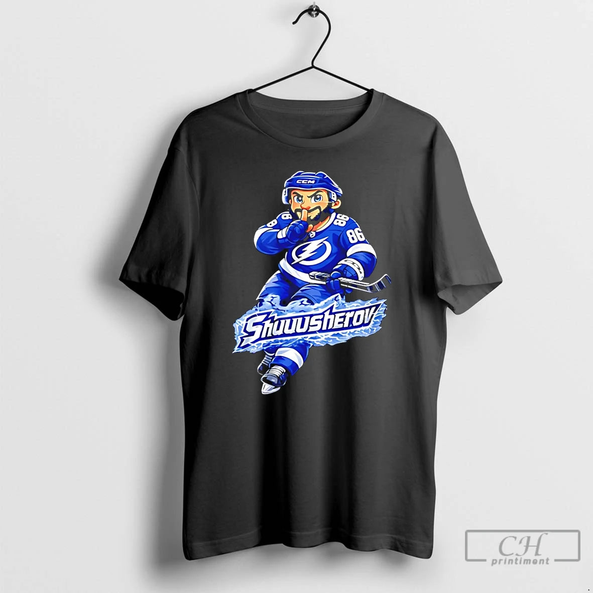 Premium Nikita Kucherov Tampa Bay Lightning Shuuusherov Cartoon T-Shirts, Hoodie, Sweatshirt | TeeBloomCo.com