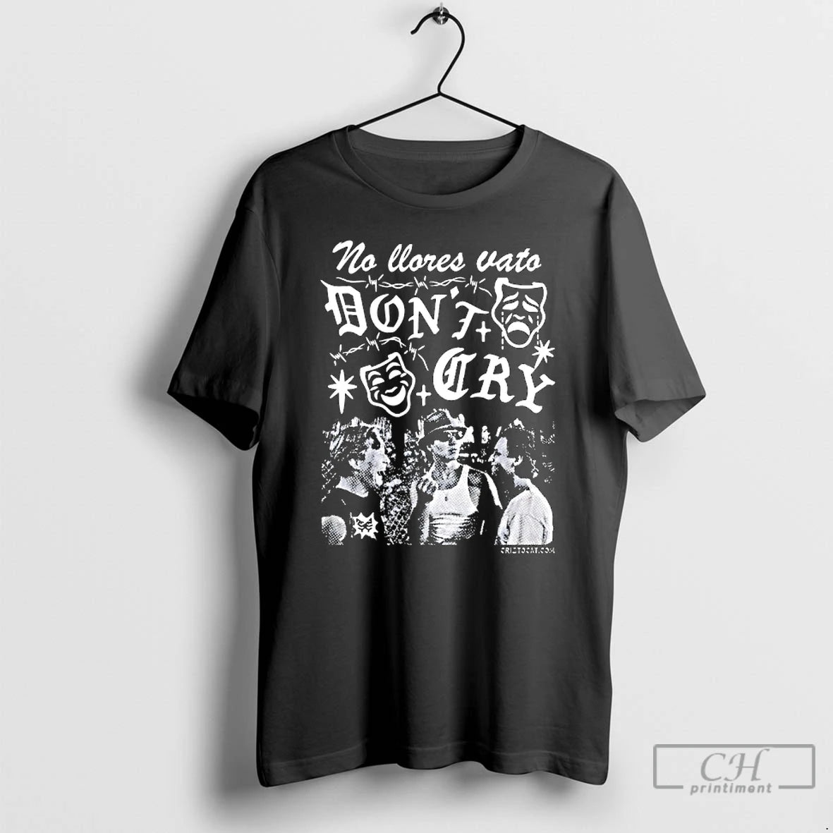 Premium No Llores Vato Bonta Cry T-Shirts, Hoodie, Sweatshirt | TeeBloomCo.com