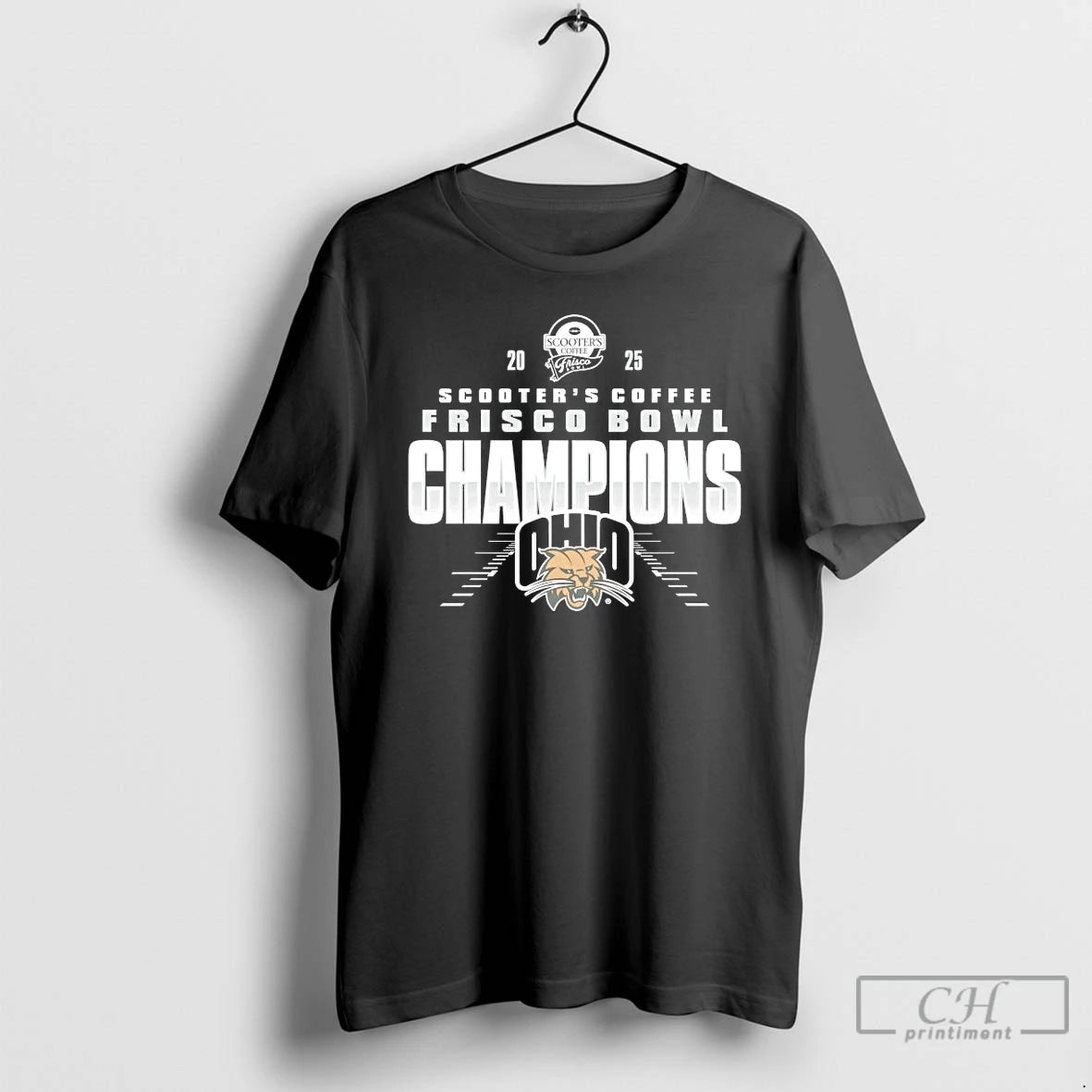 Premium Ohio Bobcats 2025 Frisco Bowl Champions Runway T-Shirts, Hoodie, Sweatshirt | TeeBloomCo.com