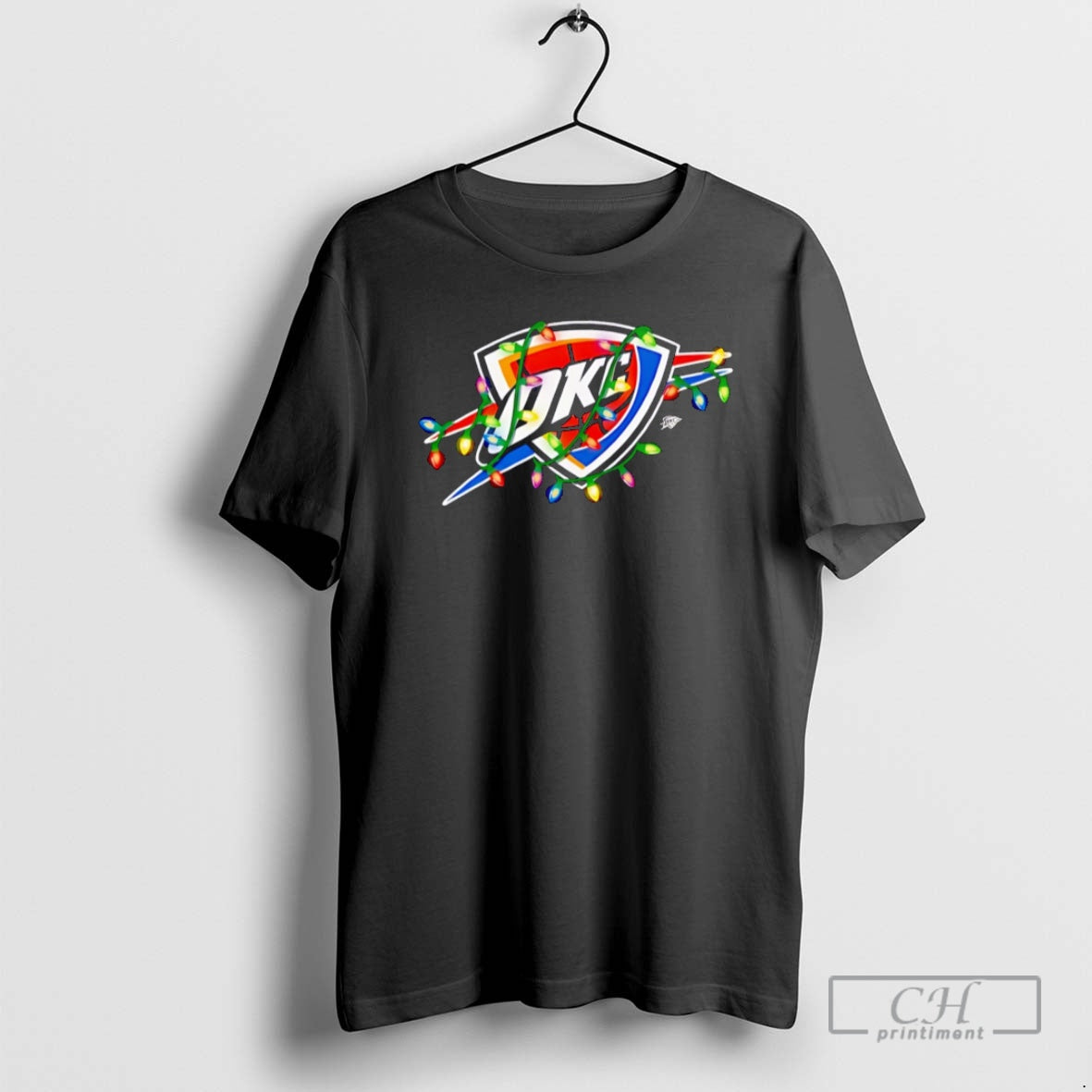 Premium Oklahoma City Thunder Logo Lights Merry Christmas Shirt Sweater Hoodie, Sweatshirt | TeeBloomCo.com