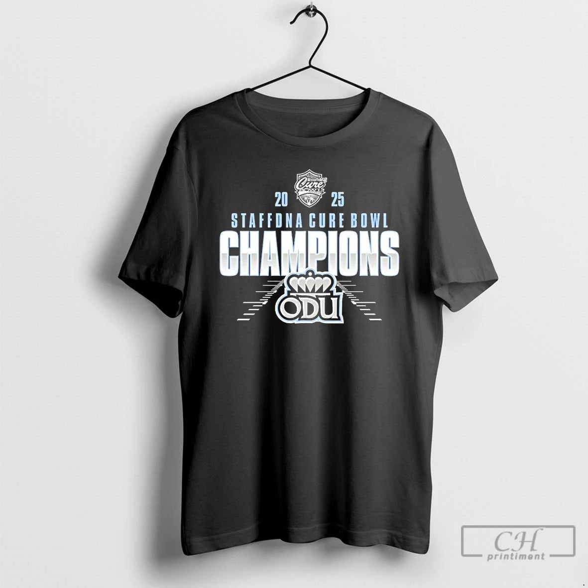 Premium Old Dominion Monarchs 2025 Staffdna Cure Bowl Champions T-Shirts, Hoodie, Sweatshirt | TeeBloomCo.com
