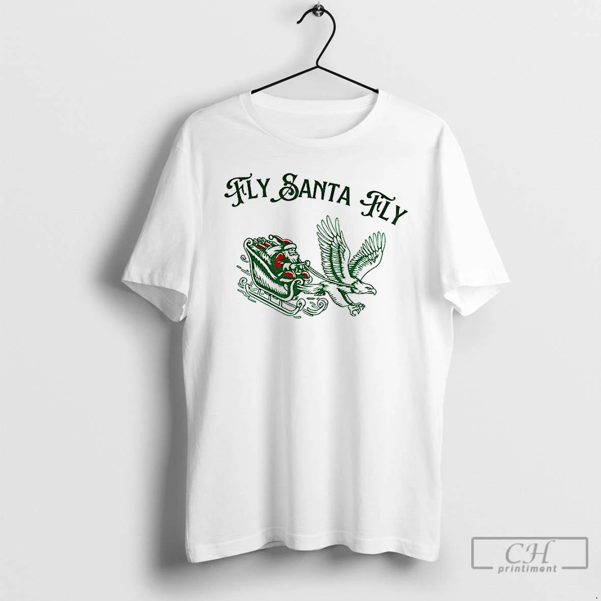 Premium Philadelphia Vintage Fly Santa Fly Christmas Football T-Shirts, Hoodie, Sweatshirt | TeeBloomCo.com