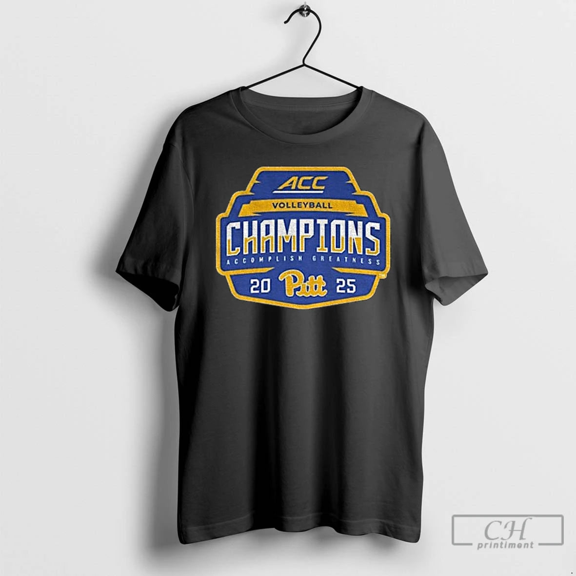 Premium Pitt Panthers Acc Volleyball Champions Accomplish Greatness 2025 T-Shirts, Hoodie, Sweatshirt | TeeBloomCo.com