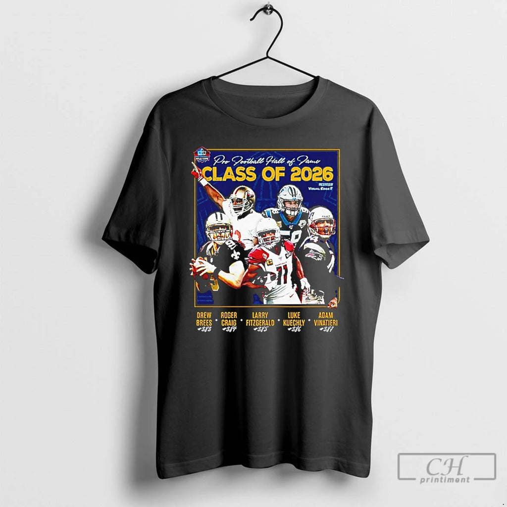 Premium Pro Football Hall Of Fame Class Of 2026 Signature T-Shirts, Hoodie, Sweatshirt | TeeBloomCo.com