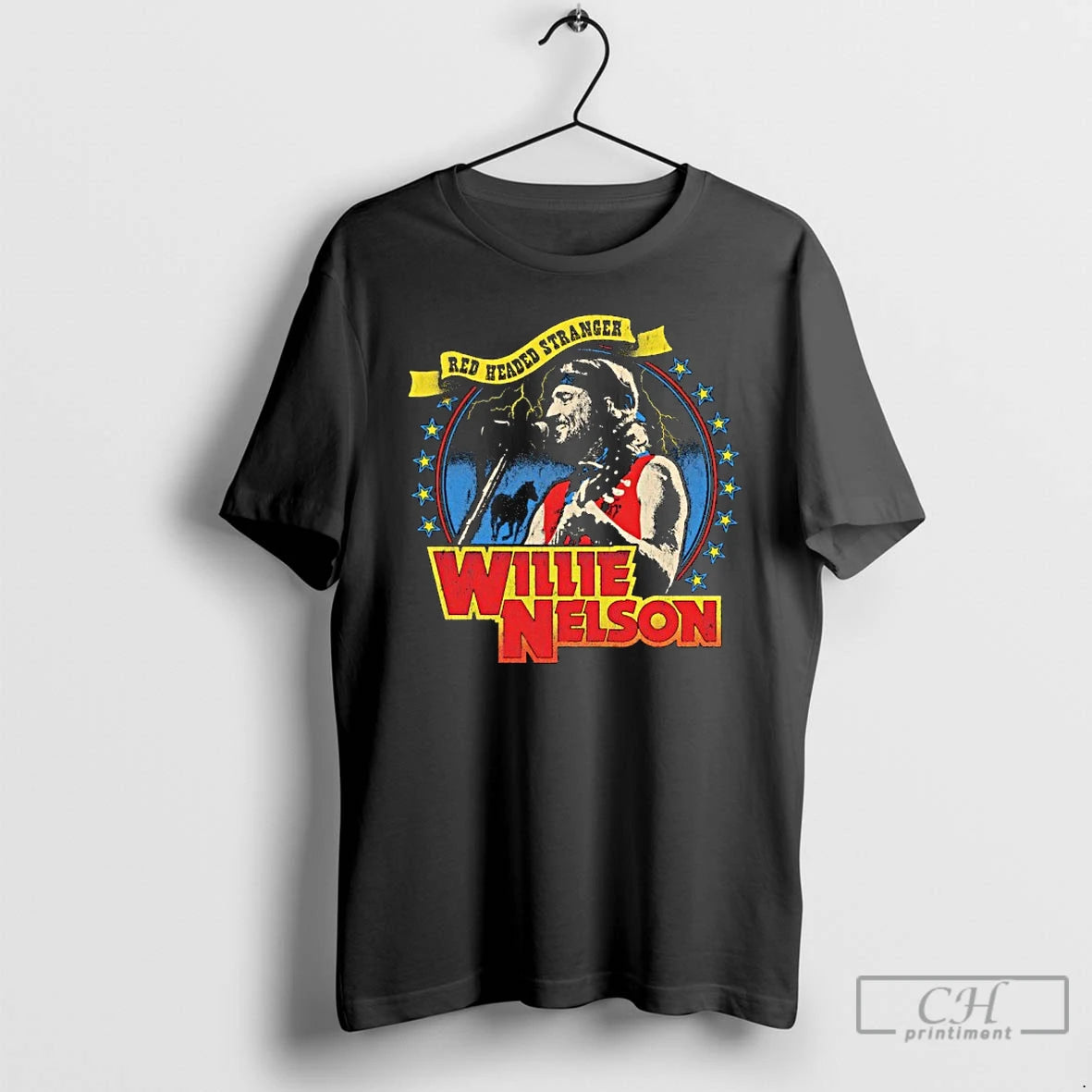 Premium Red Headed Stranger Willie Nelson T-Shirts, Hoodie, Sweatshirt | TeeBloomCo.com