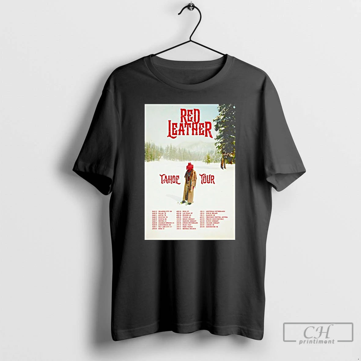 Premium Red Leather Tahoe World Tour 2026 T-Shirts, Hoodie, Sweatshirt | TeeBloomCo.com