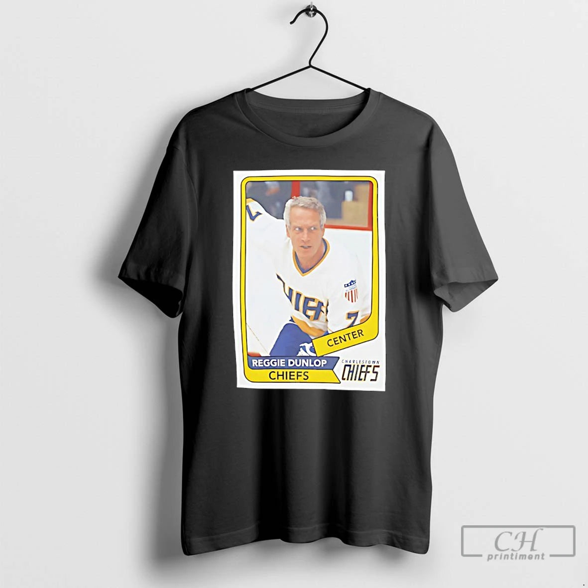 Premium Reggie Dunlop Hockey Card Movie Graphic T-Shirts, Hoodie, Sweatshirt | TeeBloomCo.com