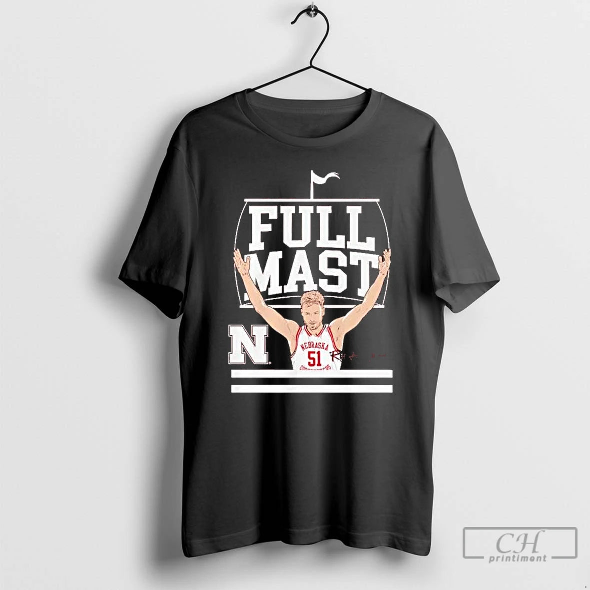 Premium Rienk Mast Full Mast Signature Nebraska Cornhuskers T-Shirts, Hoodie, Sweatshirt | TeeBloomCo.com