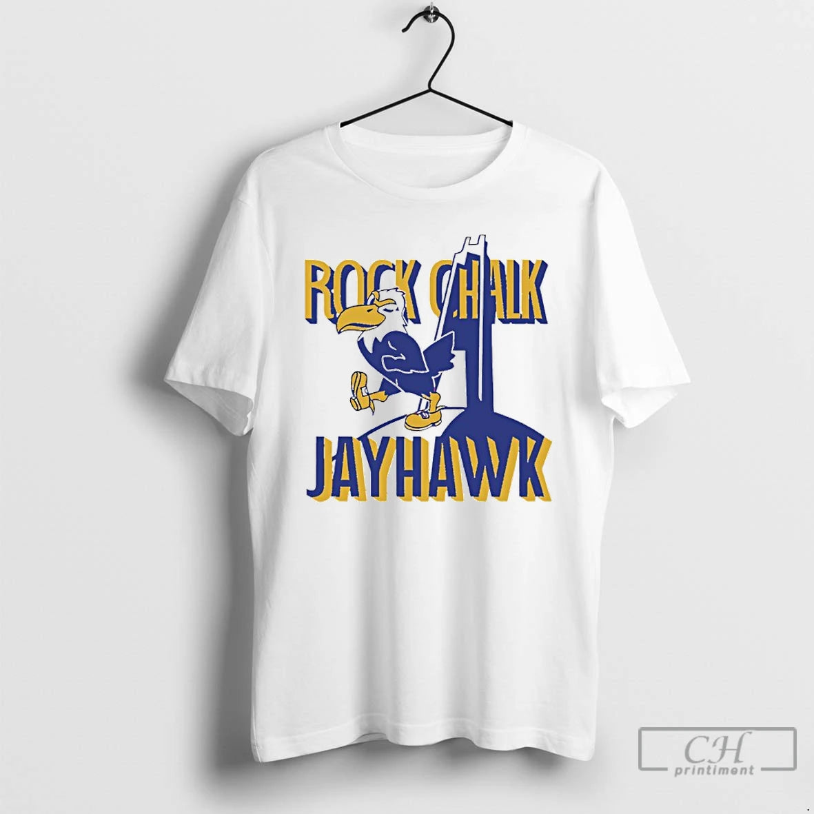 Premium Rock Chalk Jayhawk Campanile T-Shirts, Hoodie, Sweatshirt | TeeBloomCo.com