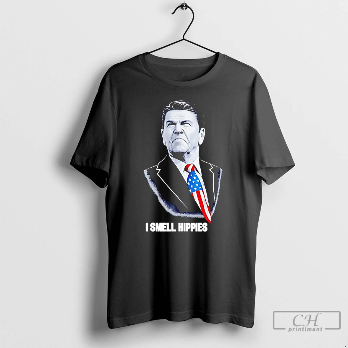 Premium Ronald Reagan I Smell Hippies T-Shirts, Hoodie, Sweatshirt | TeeBloomCo.com