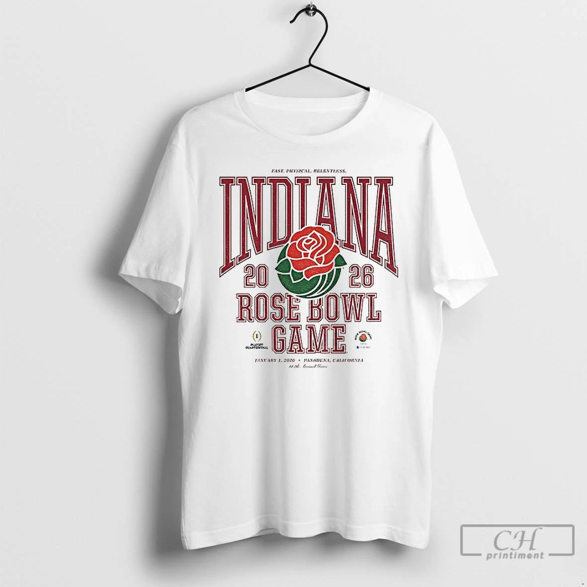 Premium Rose Bowl Game 2026 Fast Physical Relentless T-Shirts, Hoodie, Sweatshirt | TeeBloomCo.com