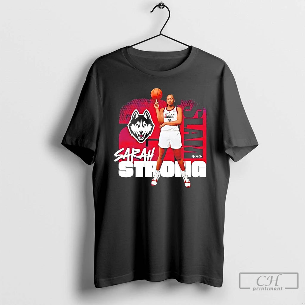 Premium Sarah Strong 21 Slam Portrait Uconn Huskies Tee Hoodie, Sweatshirt | TeeBloomCo.com