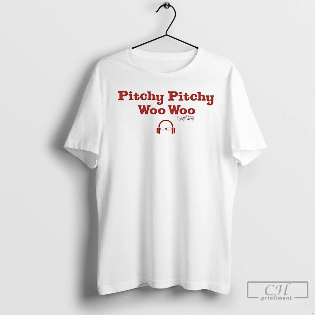 Premium Scott Van Pelt Pitchy Pitchy Woo Woo Signature T-Shirts, Hoodie, Sweatshirt | TeeBloomCo.com