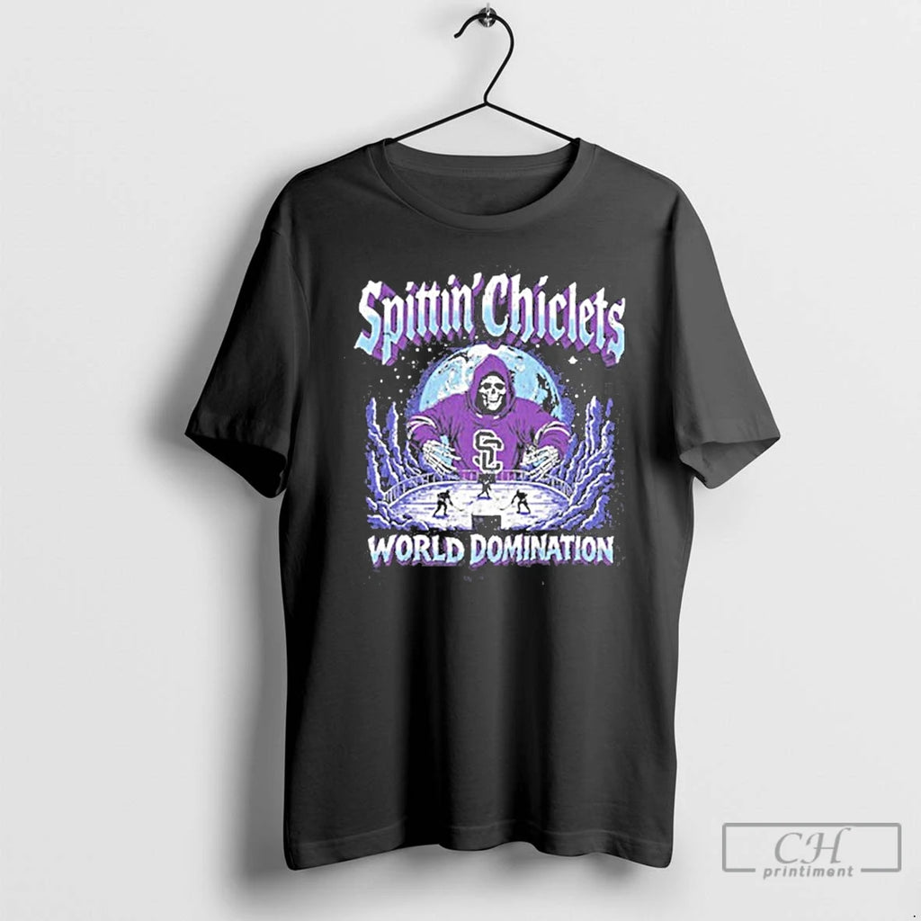 Premium Spittin Chiclets World Domination T Shirts