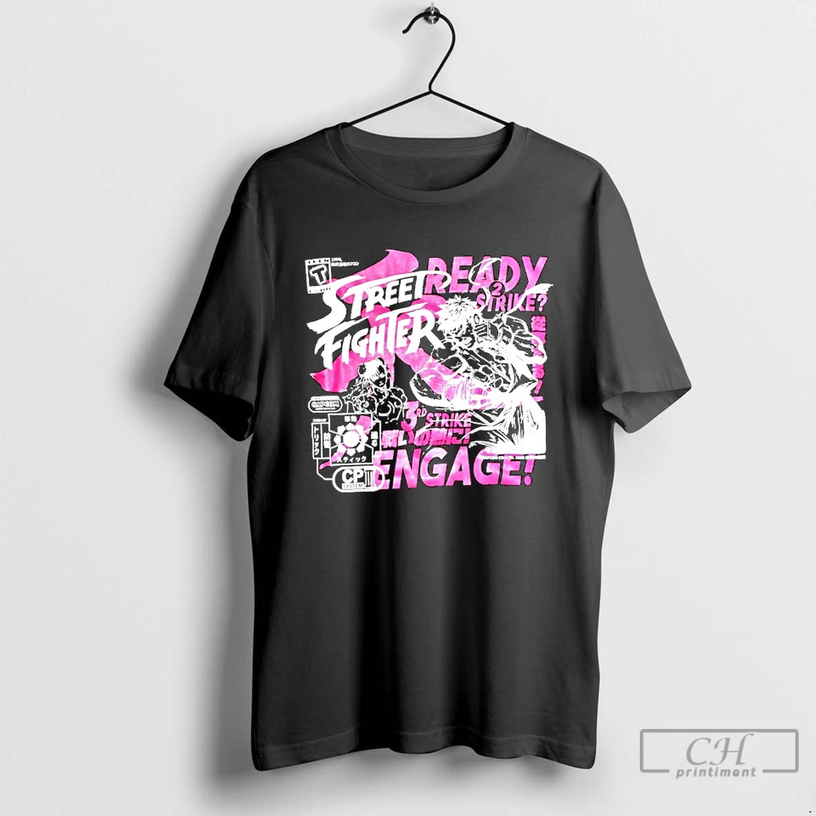 Premium Street Fighter Two Tone Japanese Graphics T-Shirts, Hoodie, Sweatshirt | TeeBloomCo.com