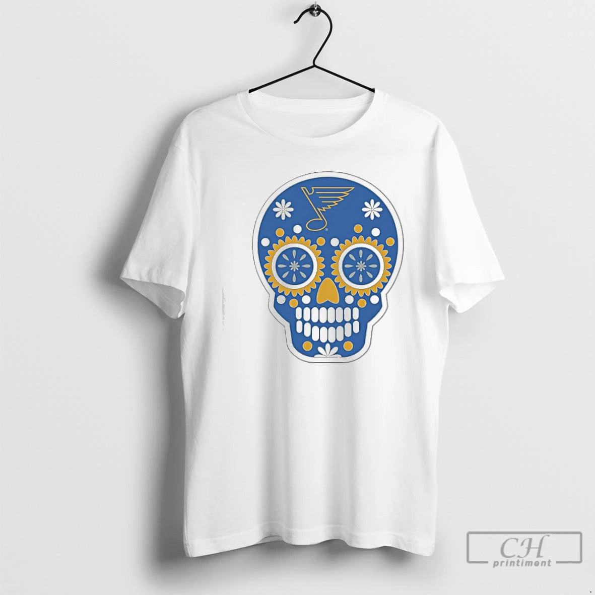 Premium Sugar Skull St Louis Blues Hockey T-Shirts, Hoodie, Sweatshirt | TeeBloomCo.com
