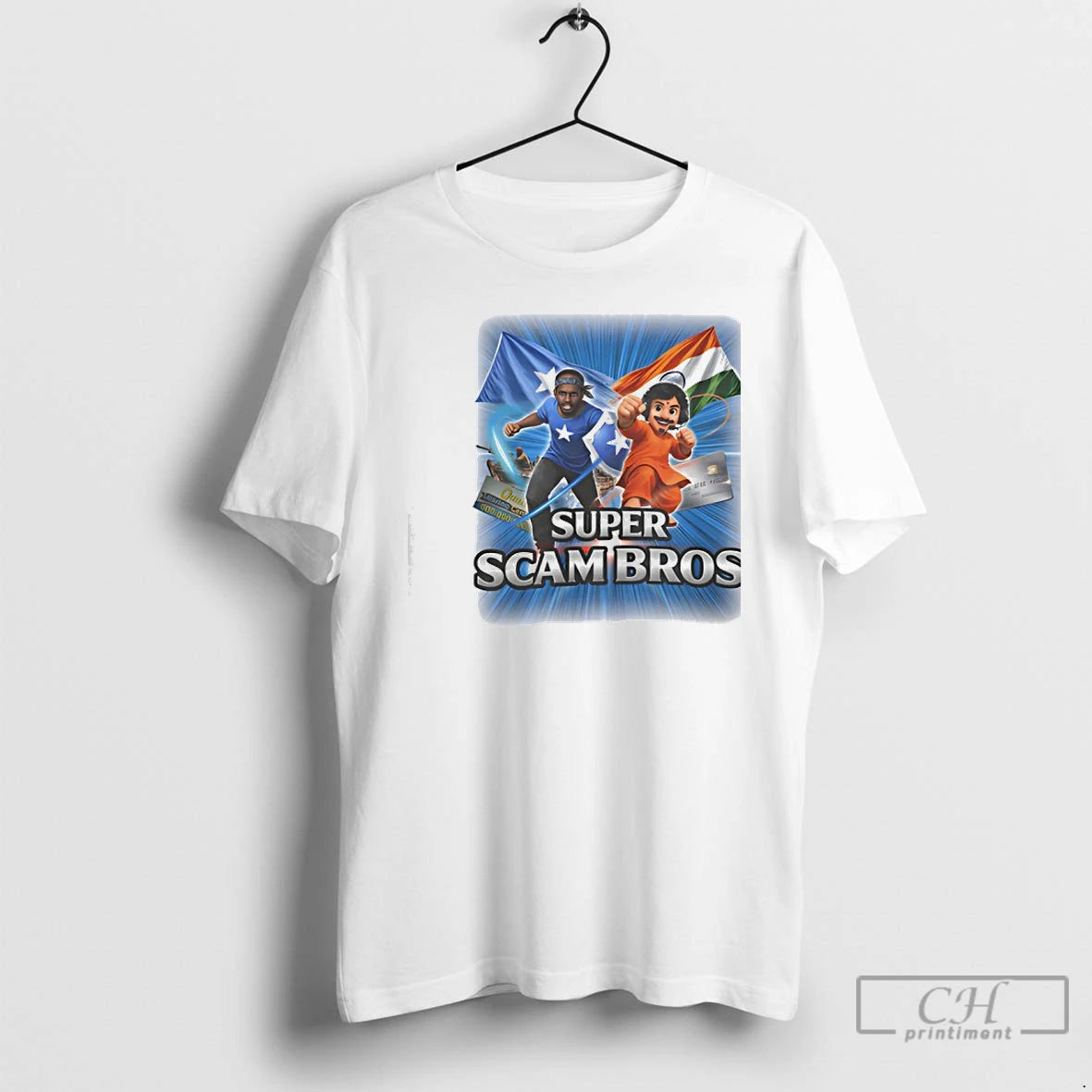 Premium Super Scam Bros Flag T-Shirts, Hoodie, Sweatshirt | TeeBloomCo.com