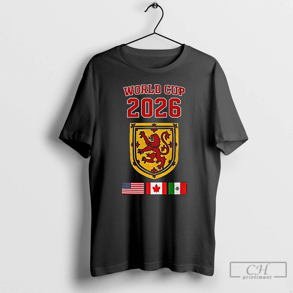 Premium Tartan Army World Cup 2026 Team Scotland Flag Crest T-Shirts, Hoodie, Sweatshirt | TeeBloomCo.com