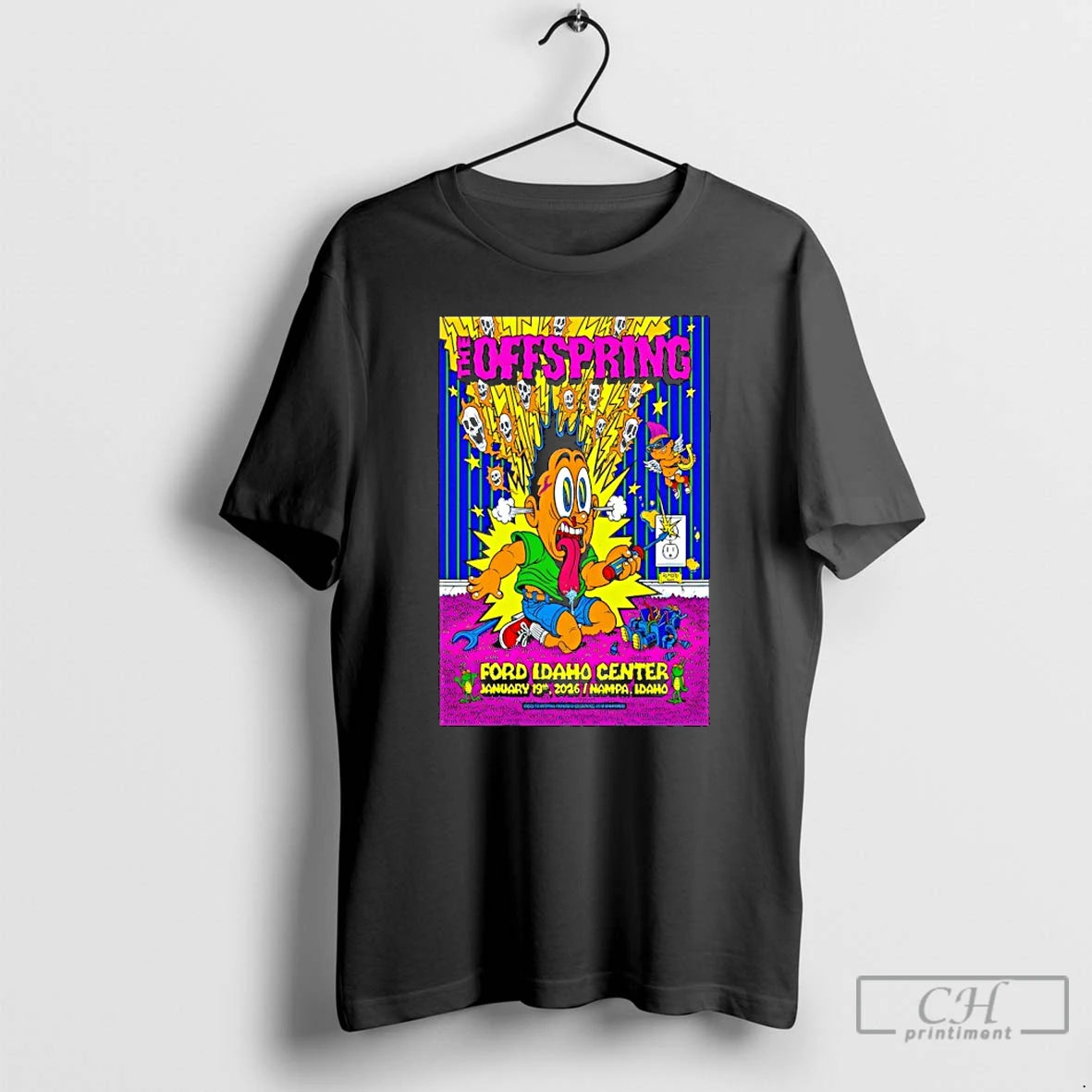 Premium The Offspring Jan 19 2026 Nampa Id Tour T-Shirts, Hoodie, Sweatshirt | TeeBloomCo.com