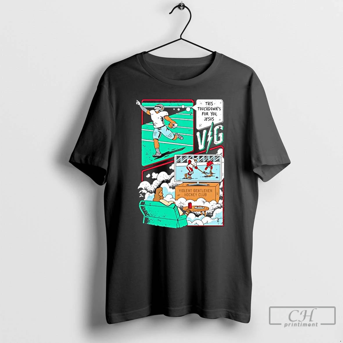 Premium This Touchdowns For You Jesus T-Shirts, Hoodie, Sweatshirt | TeeBloomCo.com