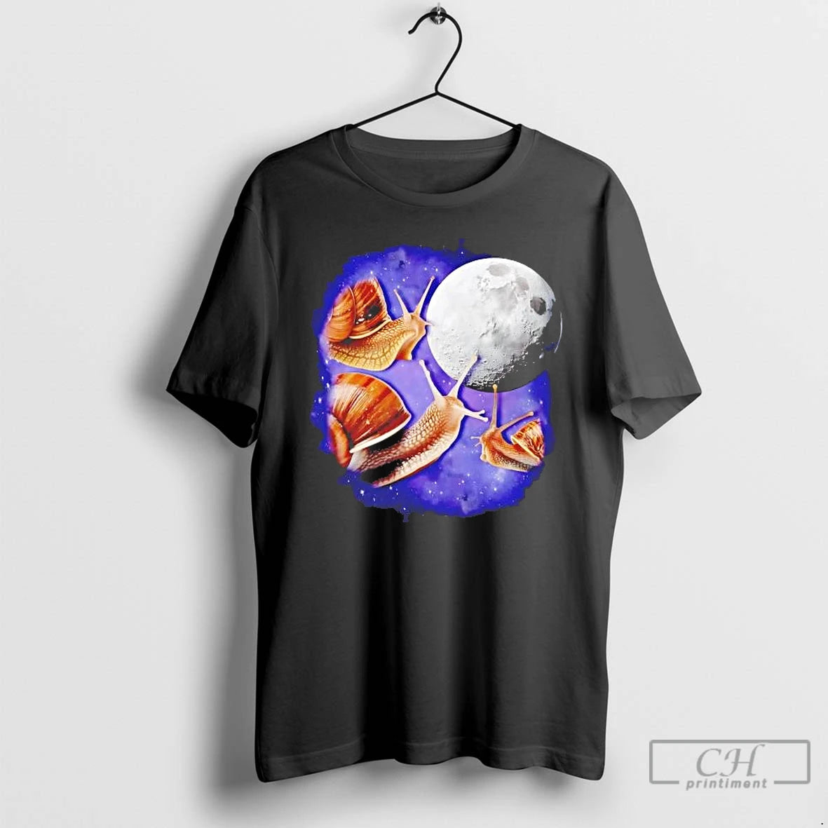 Premium Three Snails With The Moon T-Shirts, Hoodie, Sweatshirt | TeeBloomCo.com