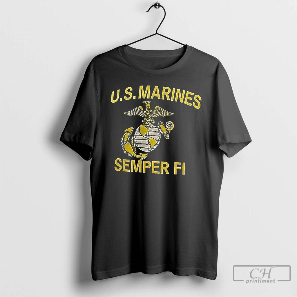 Premium Us Marines 250th Anniversary Semper Fi Military T-Shirts, Hoodie, Sweatshirt | TeeBloomCo.com