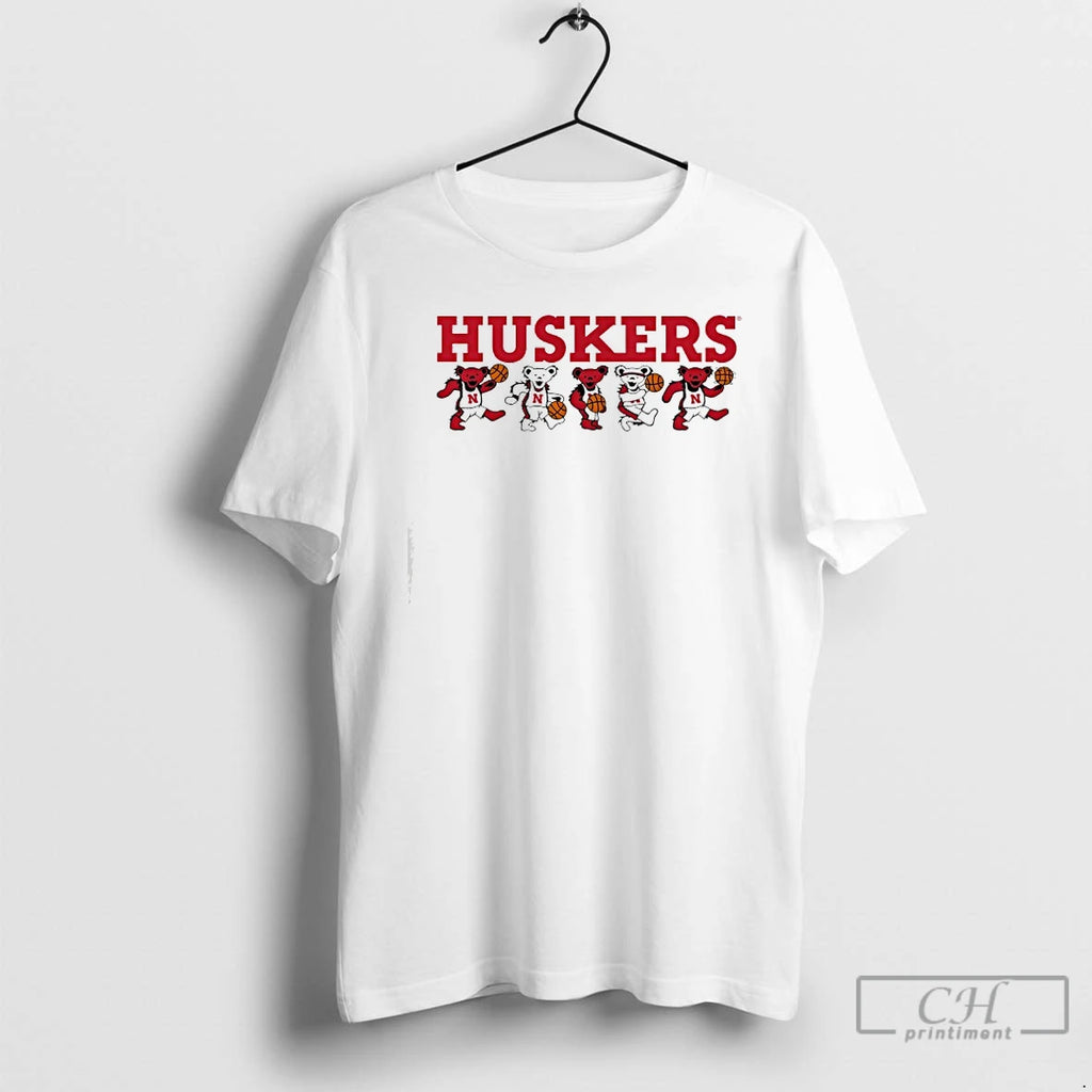 Premium University Of Nebraska And The Grateful Dead Logo T-Shirts, Hoodie, Sweatshirt | TeeBloomCo.com