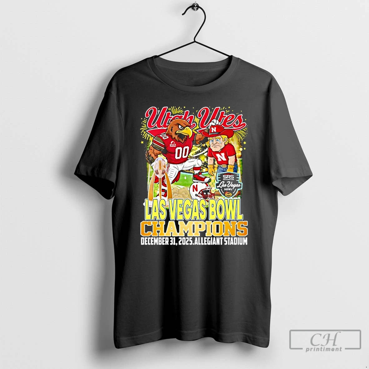 Premium Utah Utes Beat Nebraska Cornhuskers Las Vegas Bowl Champions 2025 T-Shirts, Hoodie, Sweatshirt | TeeBloomCo.com
