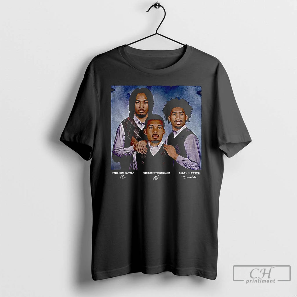 Premium Victor Wembanyama Stephon Castle Dylan Harper Nba Spurs Step Bros T-Shirts, Hoodie, Sweatshirt | TeeBloomCo.com