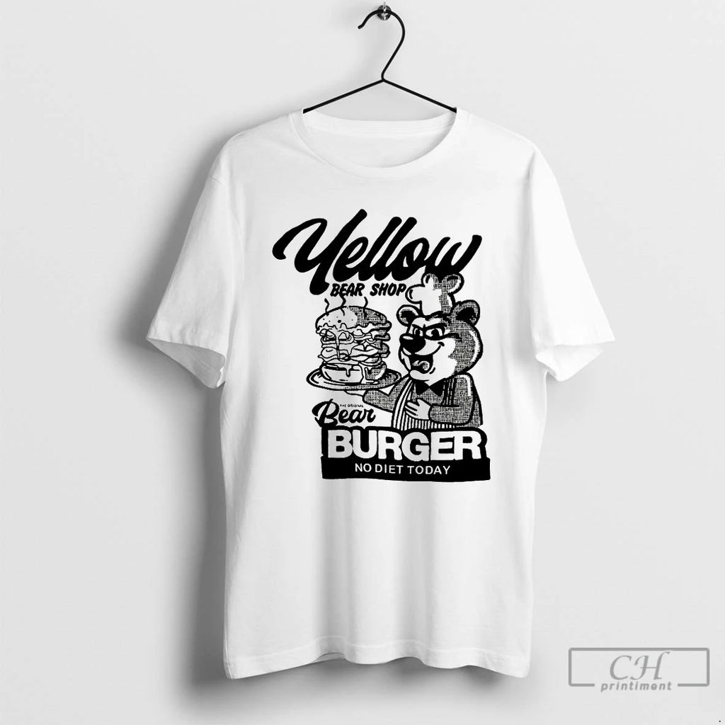 Premium Yellow Bear Shop Bear Burger No Diet Today T Shirts