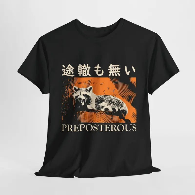 Preposterous Raccoon Vintage T-Shirt Hoodie, Sweatshirt | TeeBloomCo.com