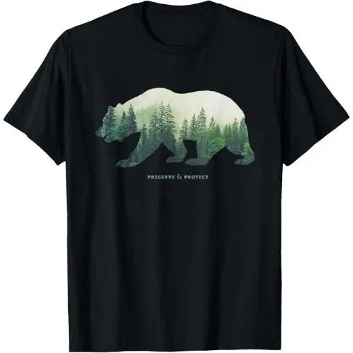 Preserve & Protect T-Shirt Vintage National Park Bear Shirt Made in USA Hoodie, Sweatshirt | TeeBloomCo.com