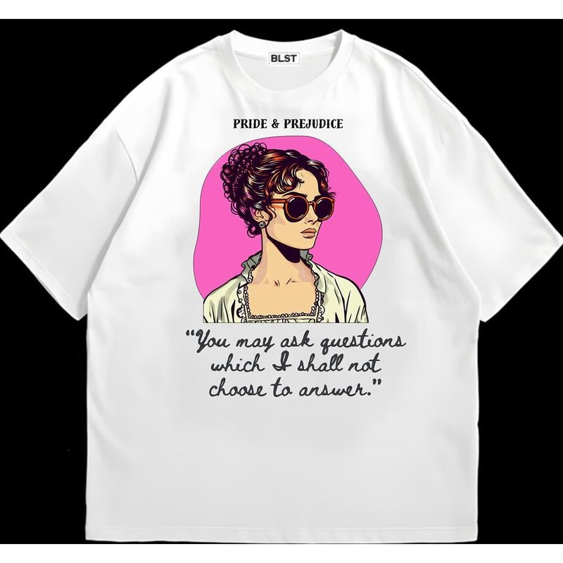 Pride and Prejudice T-Shirt Cool and Casual Urban Look Unique Graphic Tee You Can Customize Hoodie, Sweatshirt
