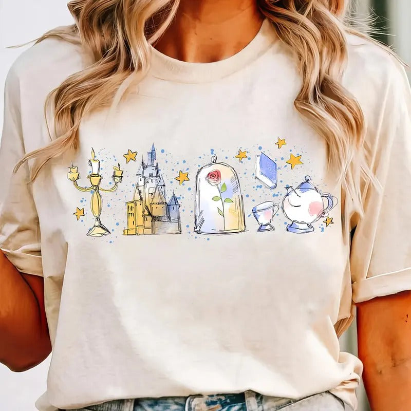 Princess Belle Tee Shirt, Tale As Old As Time Sweatshirt, Magic Kingdom T-Shirt, Beauty Belle Shirt, Princess Belle...