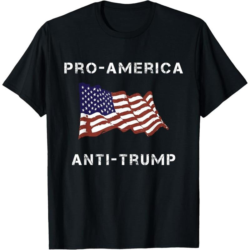 Pro-America Anti-Trump American USA Flag T-Shirt Hoodie, Sweatshirt | TeeBloomCo.com