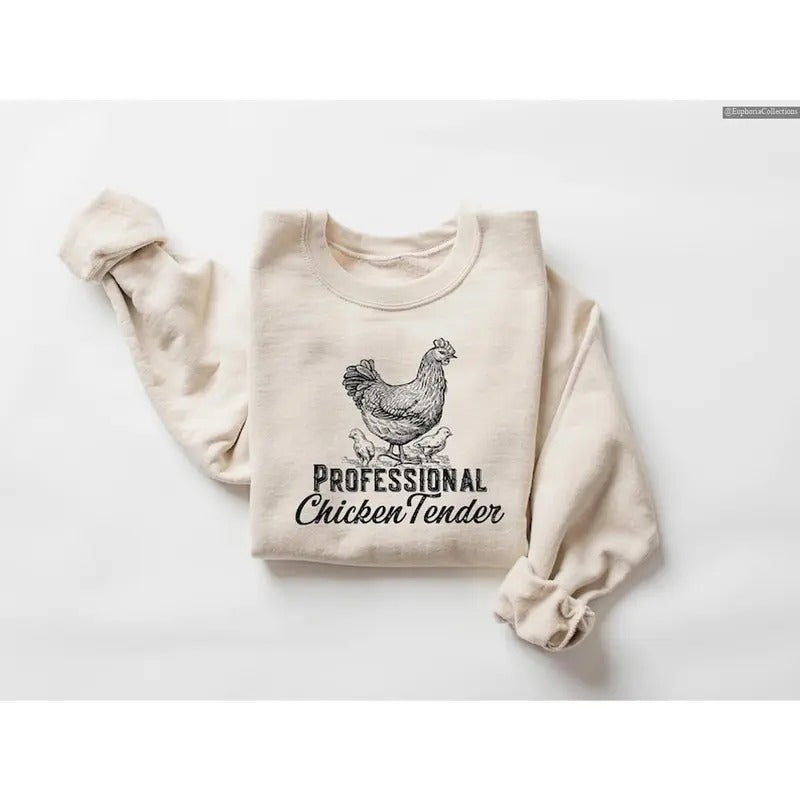 Professional Chicken Tender Meme Sweater, Hoodie, Tee Shirt, Chicken Lover Country Girl Vintage Retro 90s Shirt , Global...