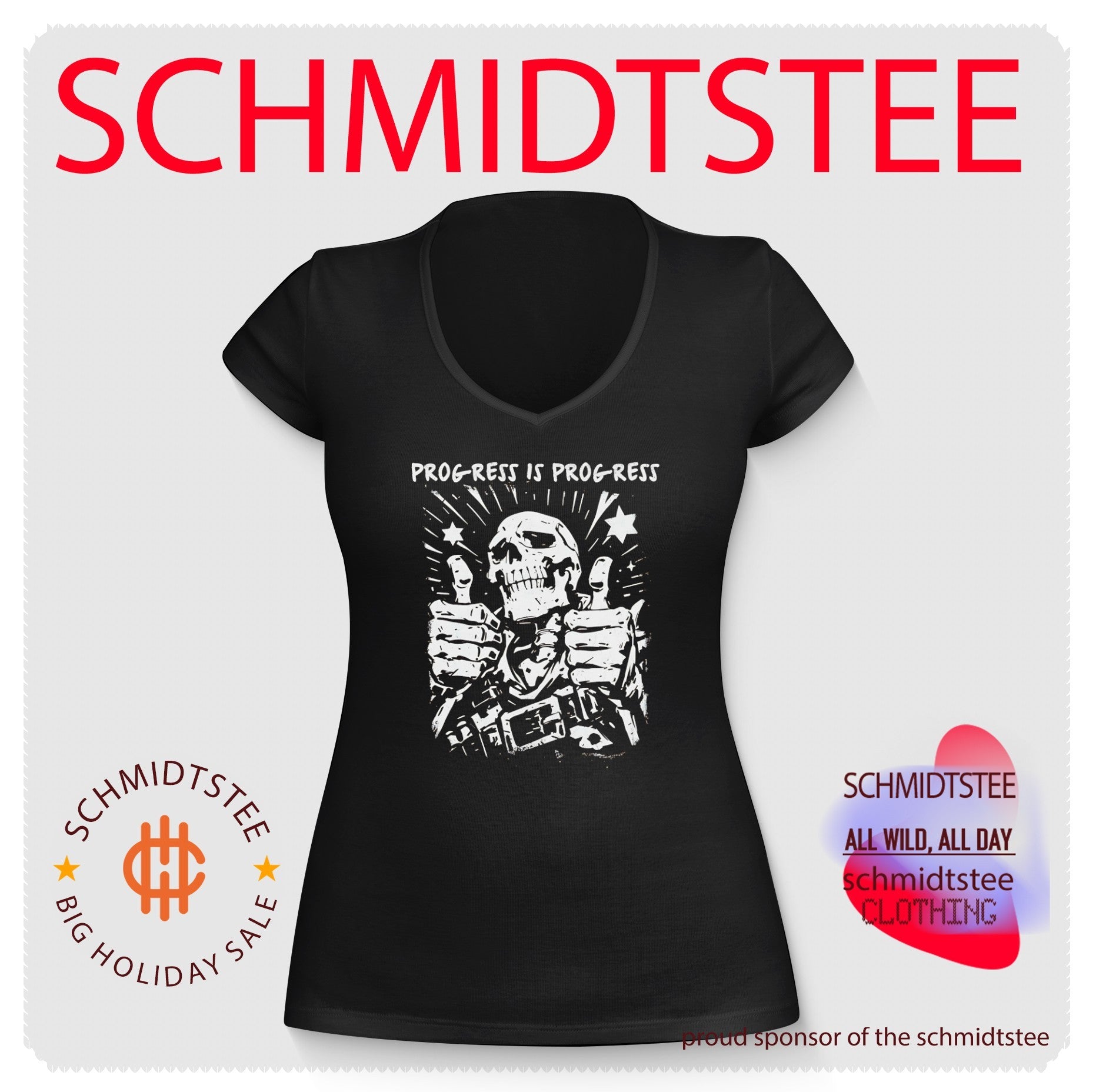 Progress Is Progress Skeleton Thumbs Up shirt