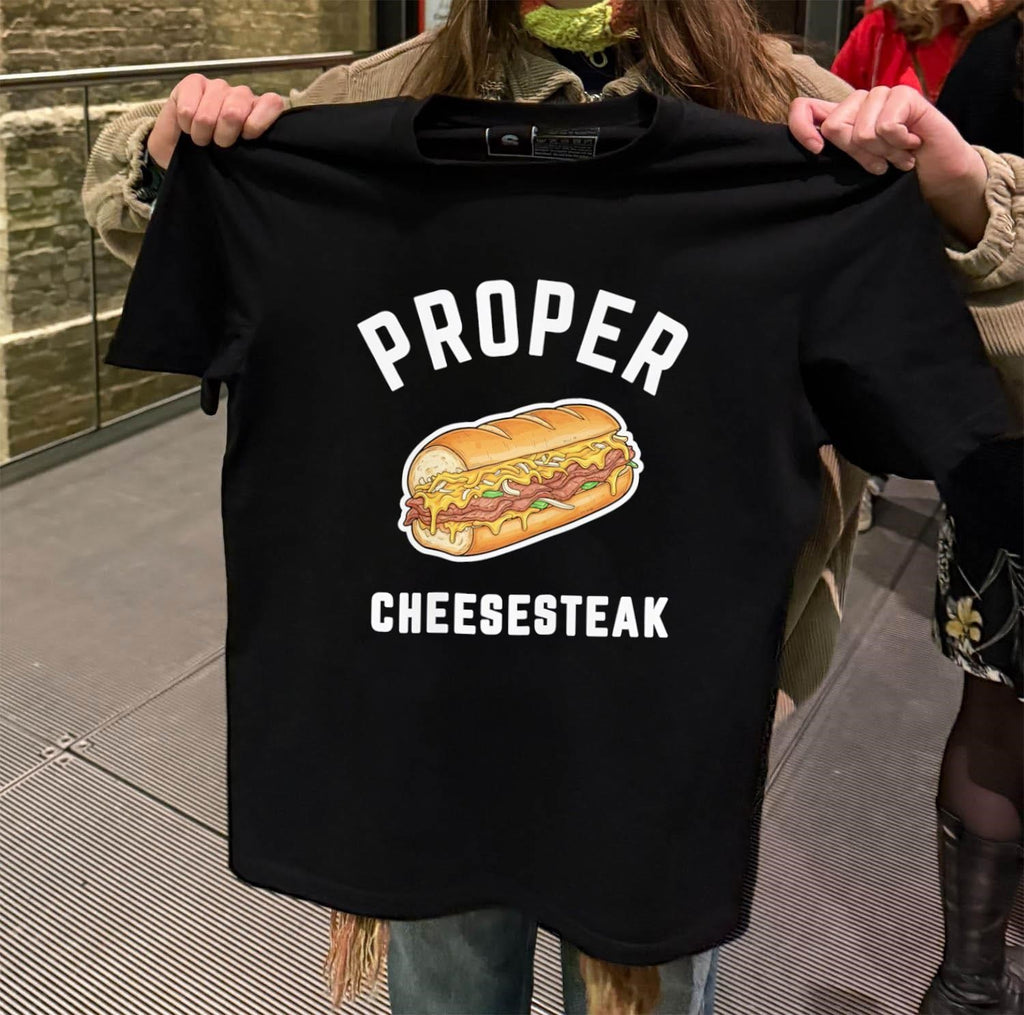 Proper Cheesesteak sandwich with steak and onions shirt