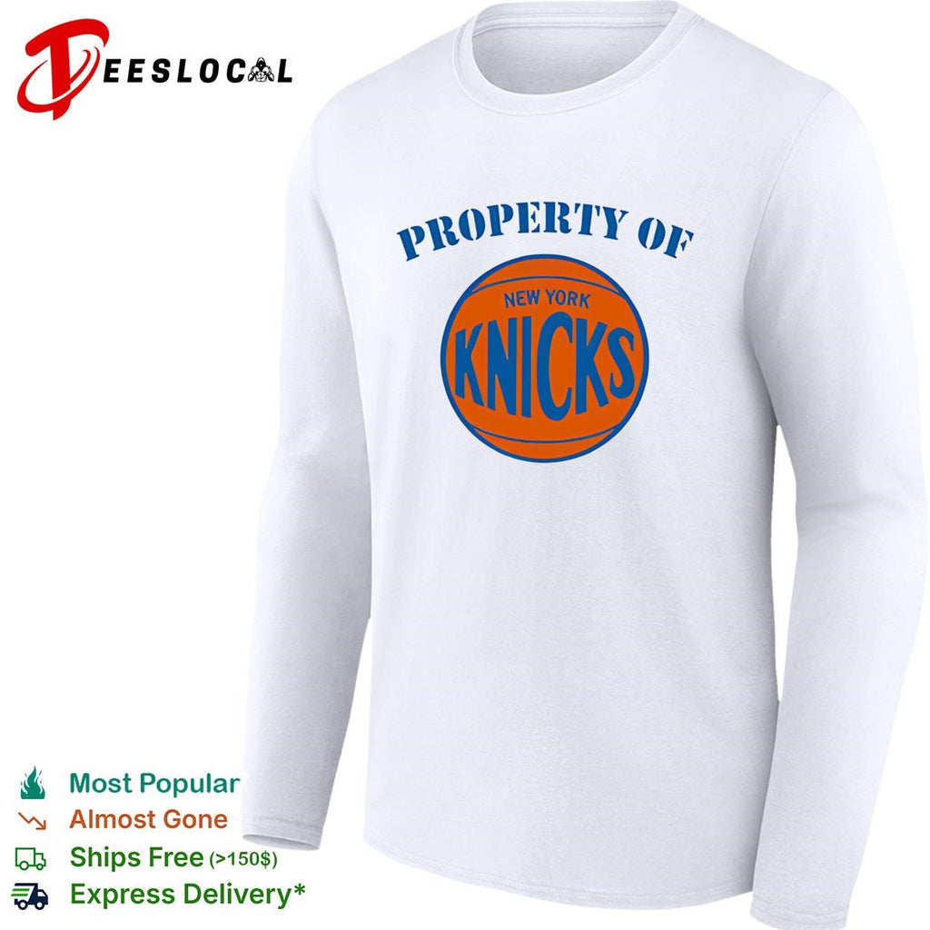 Property of New York Knicks basketball logo shirt