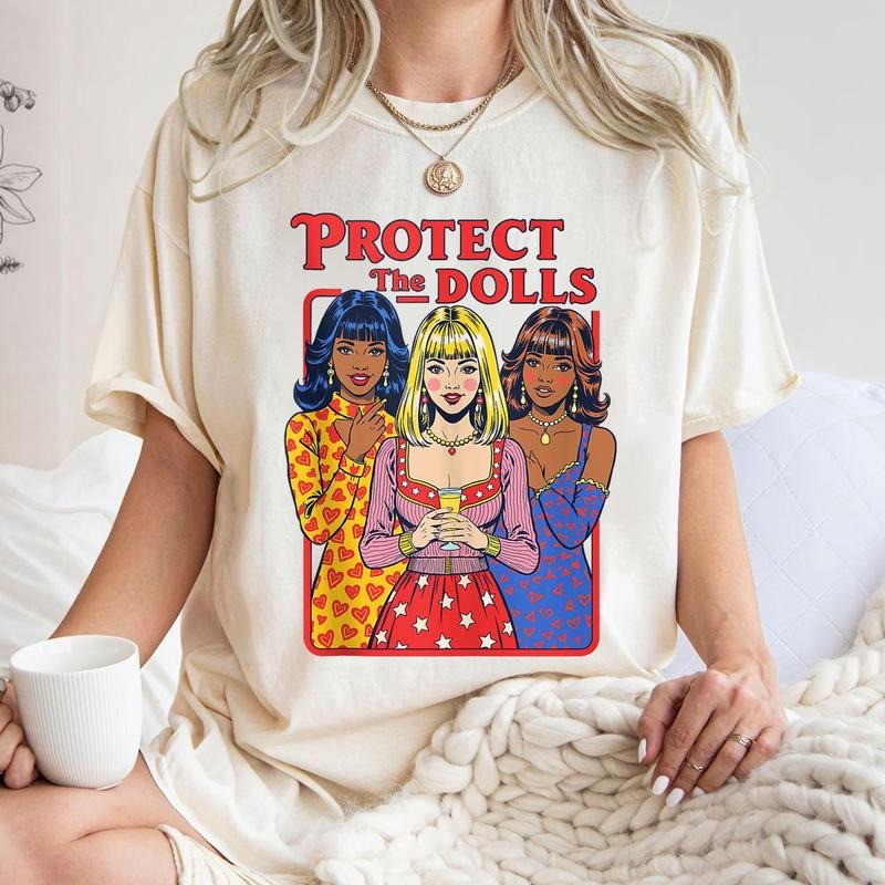 Protect the Dolls Tshirt, Trans Women Solidarity Retro Comic Book Shirt, Equality Shirts, Pride Shirts, Graphic Tee for...