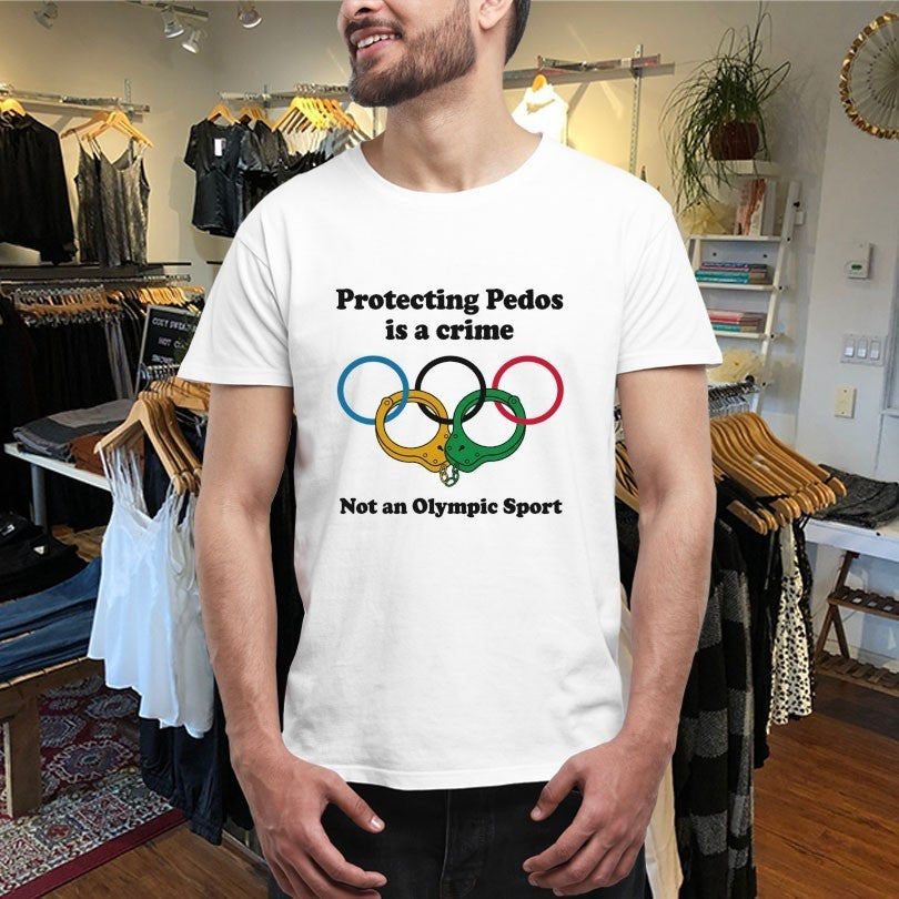 Protecting Pedos Is A Crime Not An Olympic Sport Handcuff Shirts