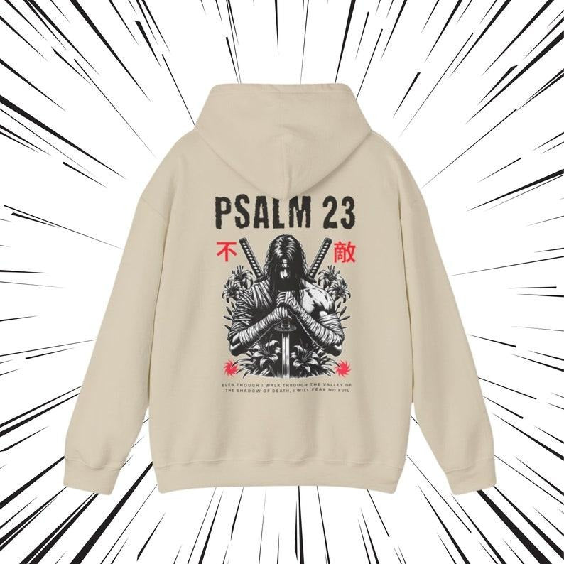 Psalm 23 Hoodie, Men's Christian Hoodie, Bible Verse Hoodie, Christian Merch, Christian Streetwear, Jesus Hoodie,...