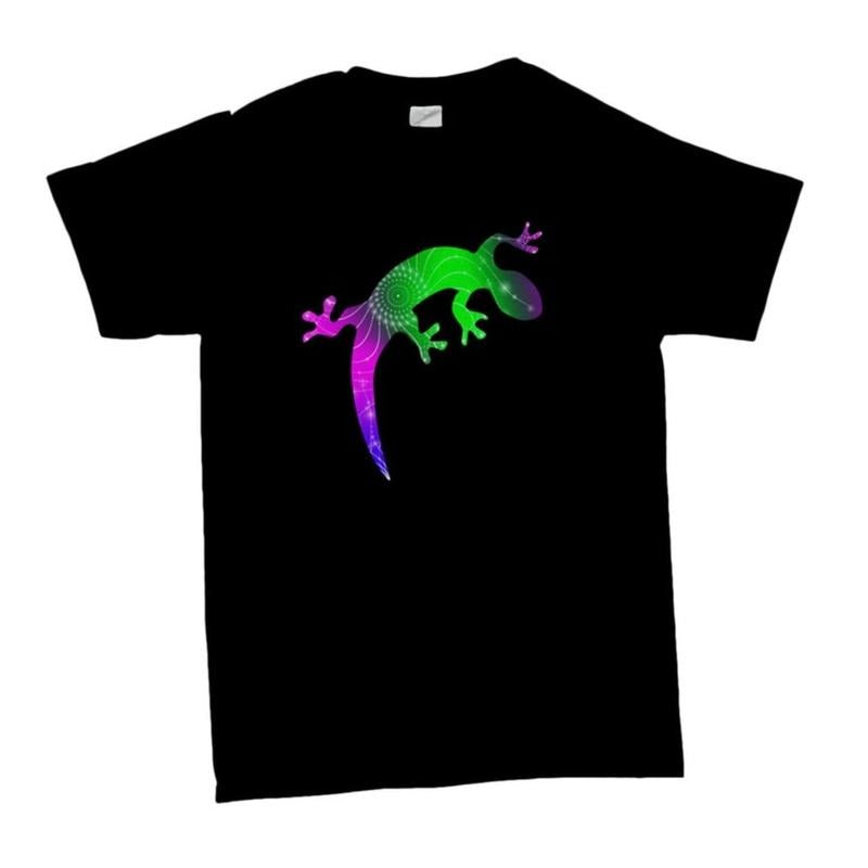 Psychedelic Lizard T-Shirt, Ideal Gift For Lizard Lovers made in usa Hoodie, Sweatshirt | TeeBloomCo.com