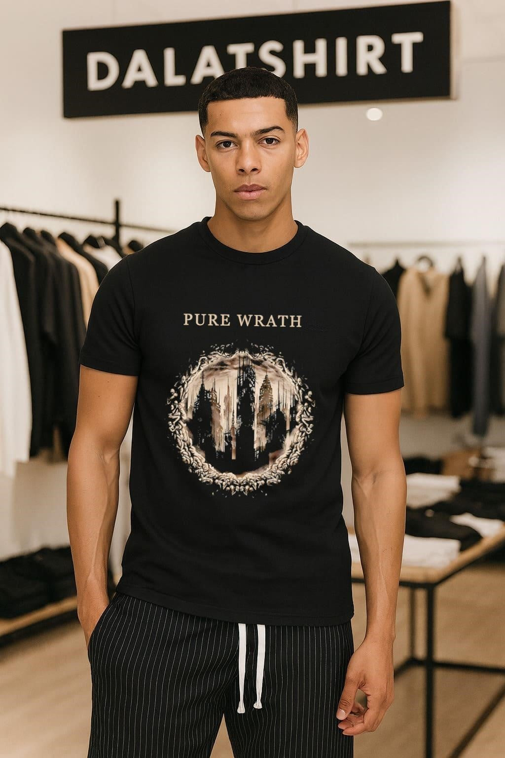 Pure Wrath Dark Tower Goth City Architectural Art shirt